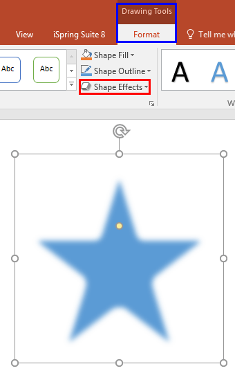 Shape Effects button