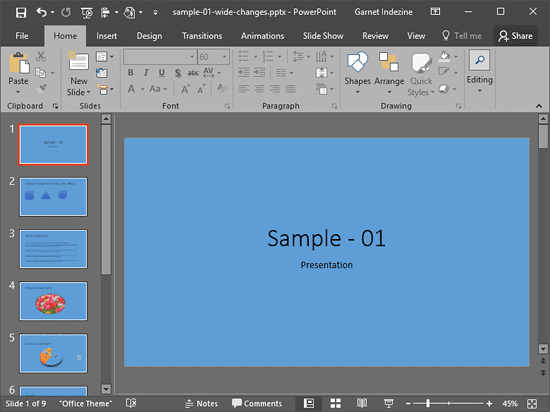 Presentation with a solid fill color background Presentation with a solid fill color background