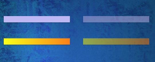 Solid and gradient outlines (lines) with their semi-transparent counterparts Solid and gradient outlines (lines) with their semi-transparent counterparts