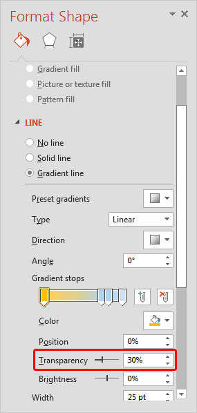Set transparency for gradient stops Set transparency for gradient stops