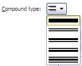 Compound types for outlines