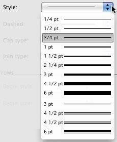 Line styles in PowerPoint 2011 Line styles in PowerPoint 2011