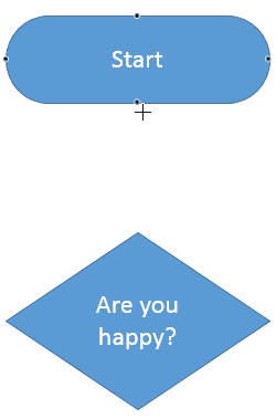 Blue round handles highlighted on the Terminator shape
