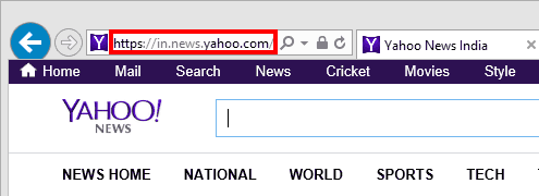 Navigate to the web page you want to link to