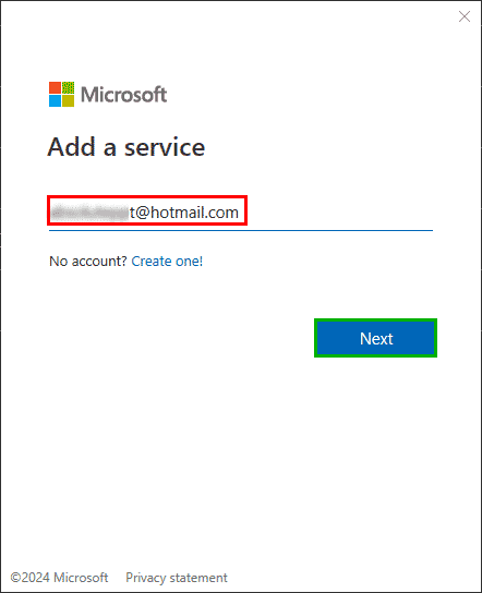 Add a service such as OneDrive