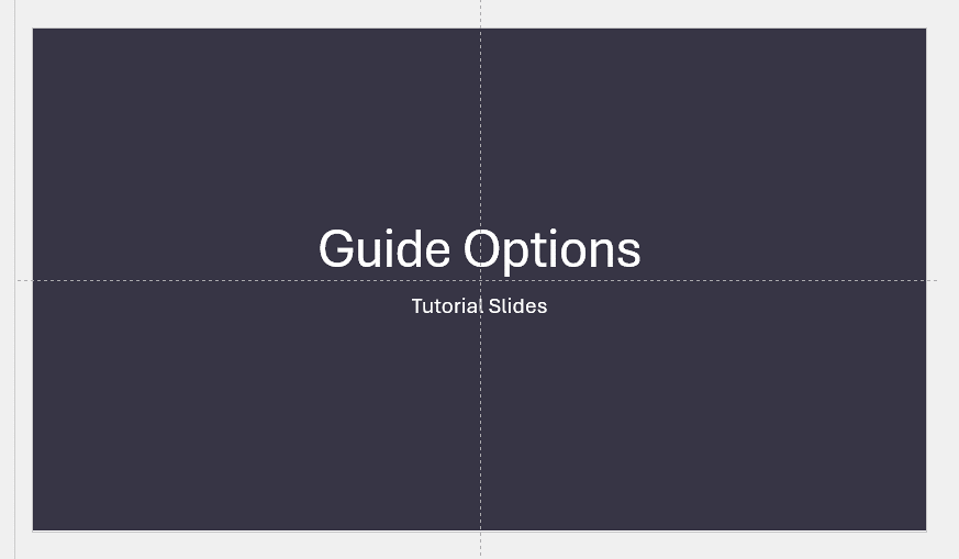 Default Guides for PowerPoint slides Default Guides for PowerPoint slides
