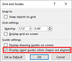 Grid and Guides dialog box Grid and Guides dialog box