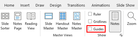 Guides check-box not enabled Guides check-box not enabled
