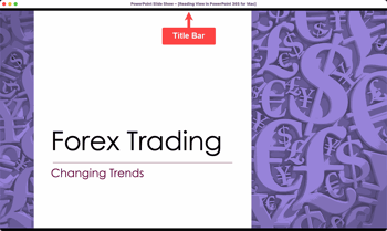 Reading View in PowerPoint 365 for Mac