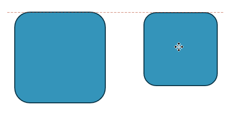 Repositioning the shapes