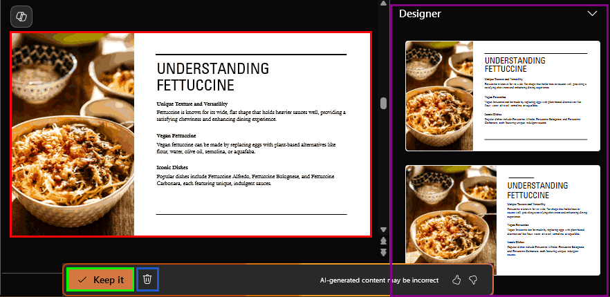 Review the new slide Review the new slide