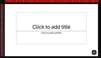 Rulers in PowerPoint 365 for Windows