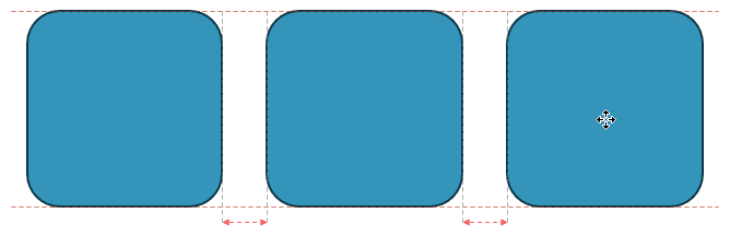 Shapes distributed accurately Shapes distributed accurately