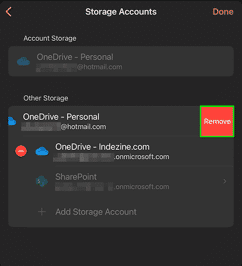 Manage and Remove Connected Services in PowerPoint for iPad
