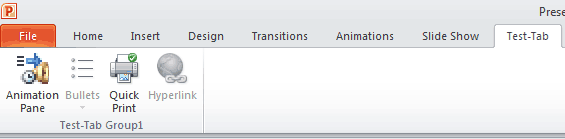 Added commands showing on the Ribbon Added commands showing on the Ribbon