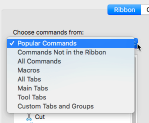 List of other command categories