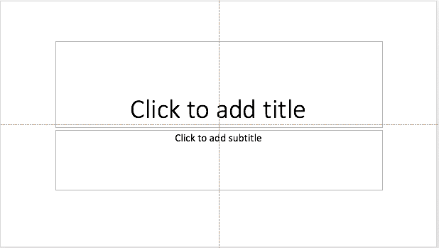 Guides on the PowerPoint slide Guides on the PowerPoint slide