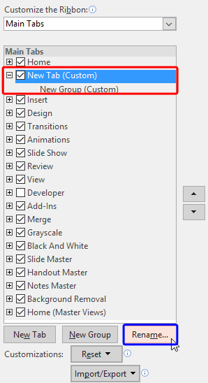 New custom tab added New custom tab added