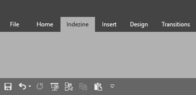 New custom tab with custom group added to the Ribbon