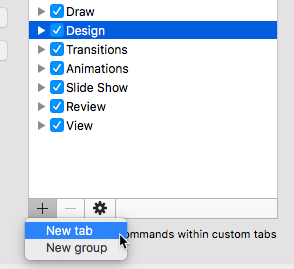 New tab option New tab option