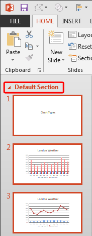 Another section was also created