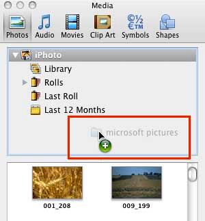 Folder being dragged Folder being dragged