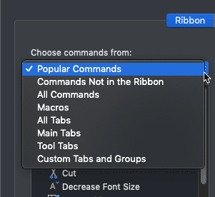 List of other command categories List of other command categories