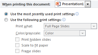 When printing this document When printing this document