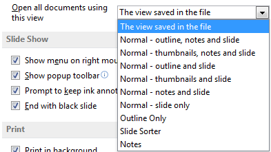 View options for opening all documents View options for opening all documents