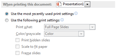 When printing this document When printing this document
