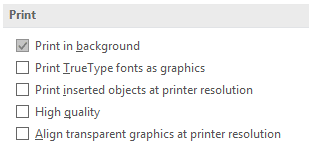 Print options Print options