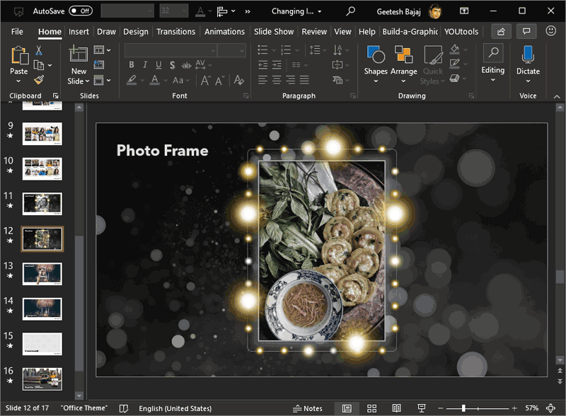 Interface color changed to Black