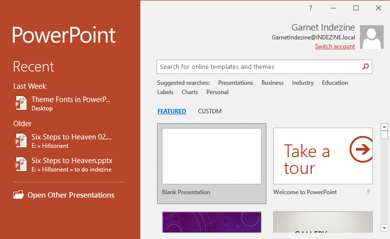 Presentation Gallery