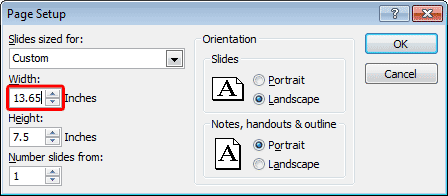 Width changed manually