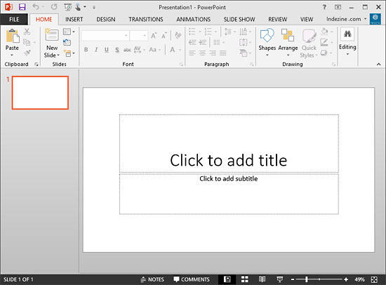 Blank presentation with one slide Blank presentation with one slide