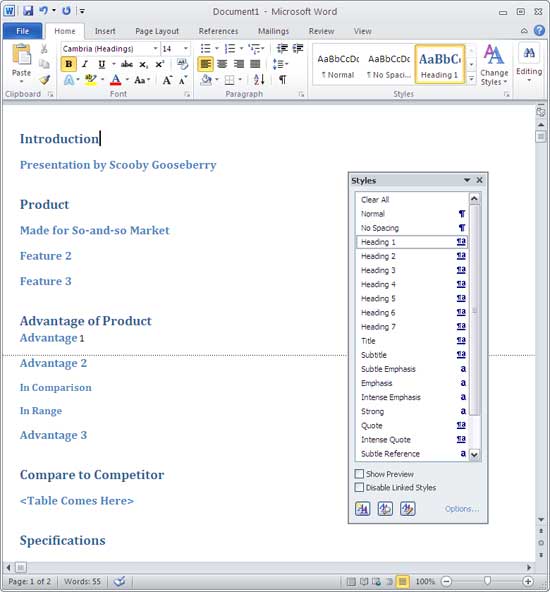 Text content for your slides after adding styles Text content for your slides after adding styles