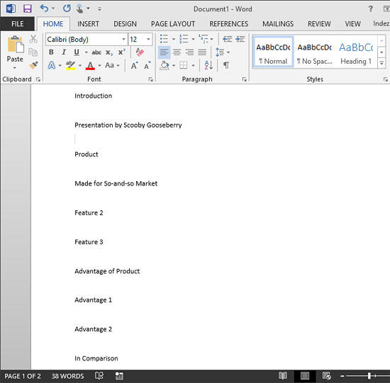 Text content for your slides