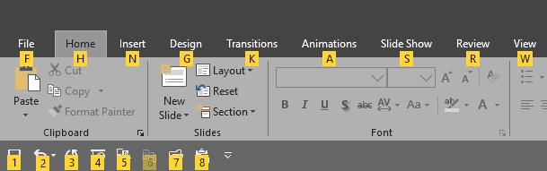 QAT shortcuts shown in tool tip QAT shortcuts shown in tool tip