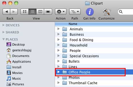 Office People category is added within Clipart folder Office People category is added within Clipart folder