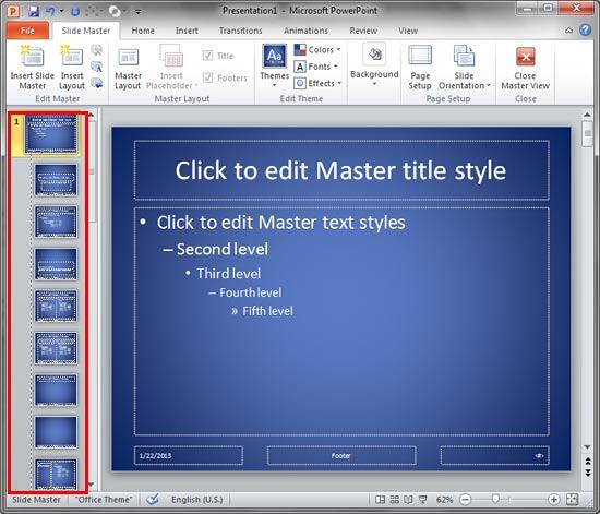 Existing Slide Master