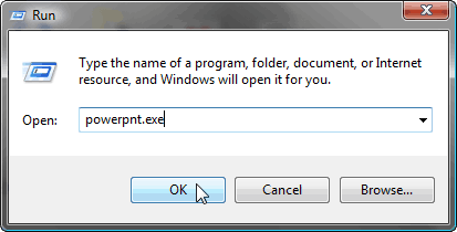 Run PowerPoint