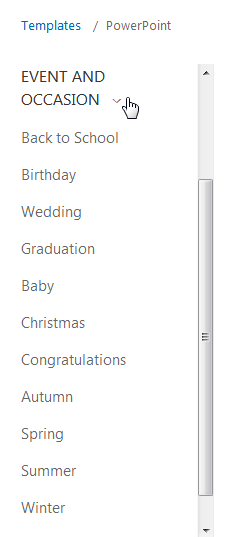 List of Events and Occasions List of Events and Occasions