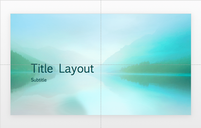 Guides on a PowerPoint slide Guides on a PowerPoint slide