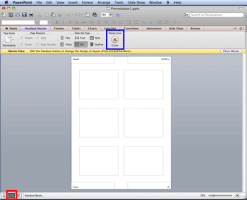 Learn PowerPoint 2011 for Mac: Handout Master View