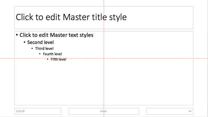 Guides within Slide Master
