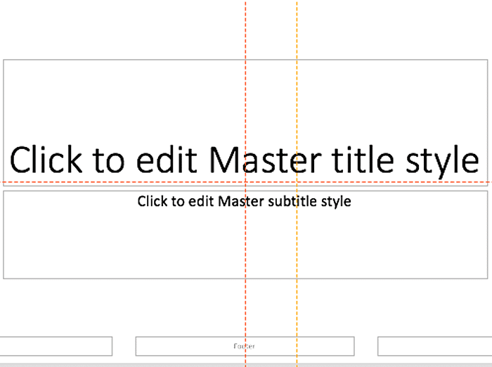 Orange Guide being dragged
