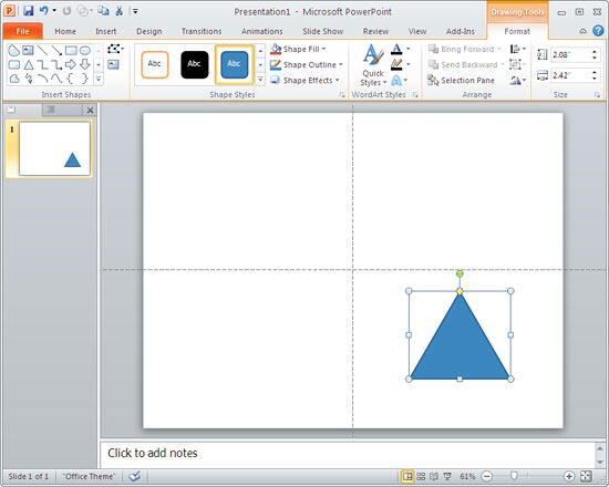 Drawing Tools Format