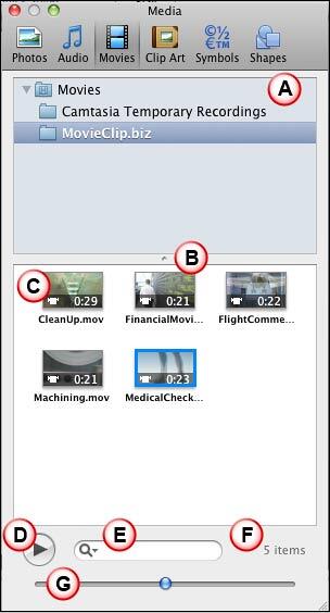 Movies tab within Media Browser