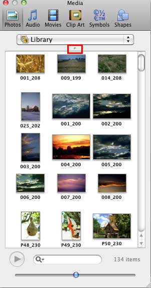 Photos tab without the top pane Photos tab without the top pane