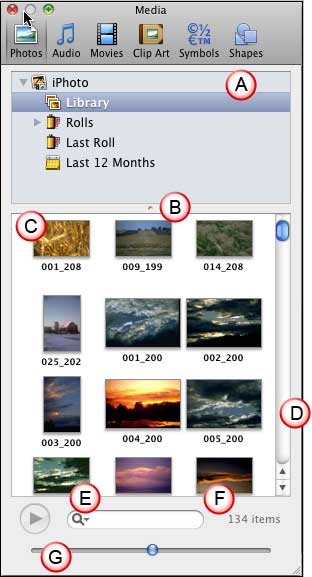 Photos tab Photos tab